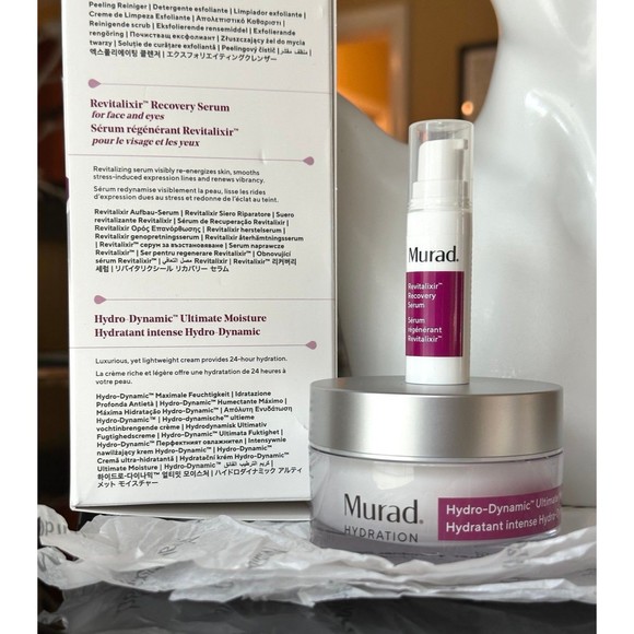 NEW MURAD Hydro-Dynamic Ultimate Moisture Cream & Revitalixir Recovery Serum Set - Picture 5 of 12